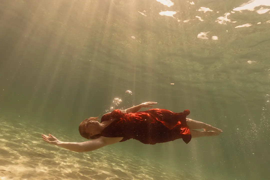 Séance photo underwater en mer à Giens
